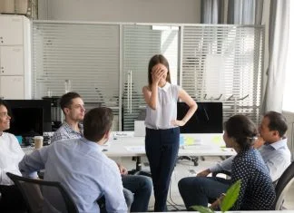 awkward moment at work