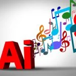 AI, art and the music industry Technology as artificial intelligence used in making songs or tunes associated with computer machine learning.