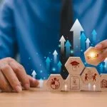 Skill development concept. Up new ability Upskill training for technology evolution.