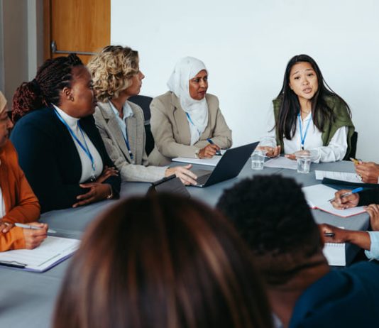 Board governance having a meeting