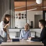 HR leader engaging with other employees