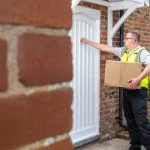 delivery man attempted to deliver a package