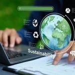 Business - computers to analyze sustainability