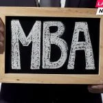 LinkedIn - MBA written on blackboard