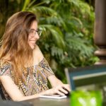 woman in remote work